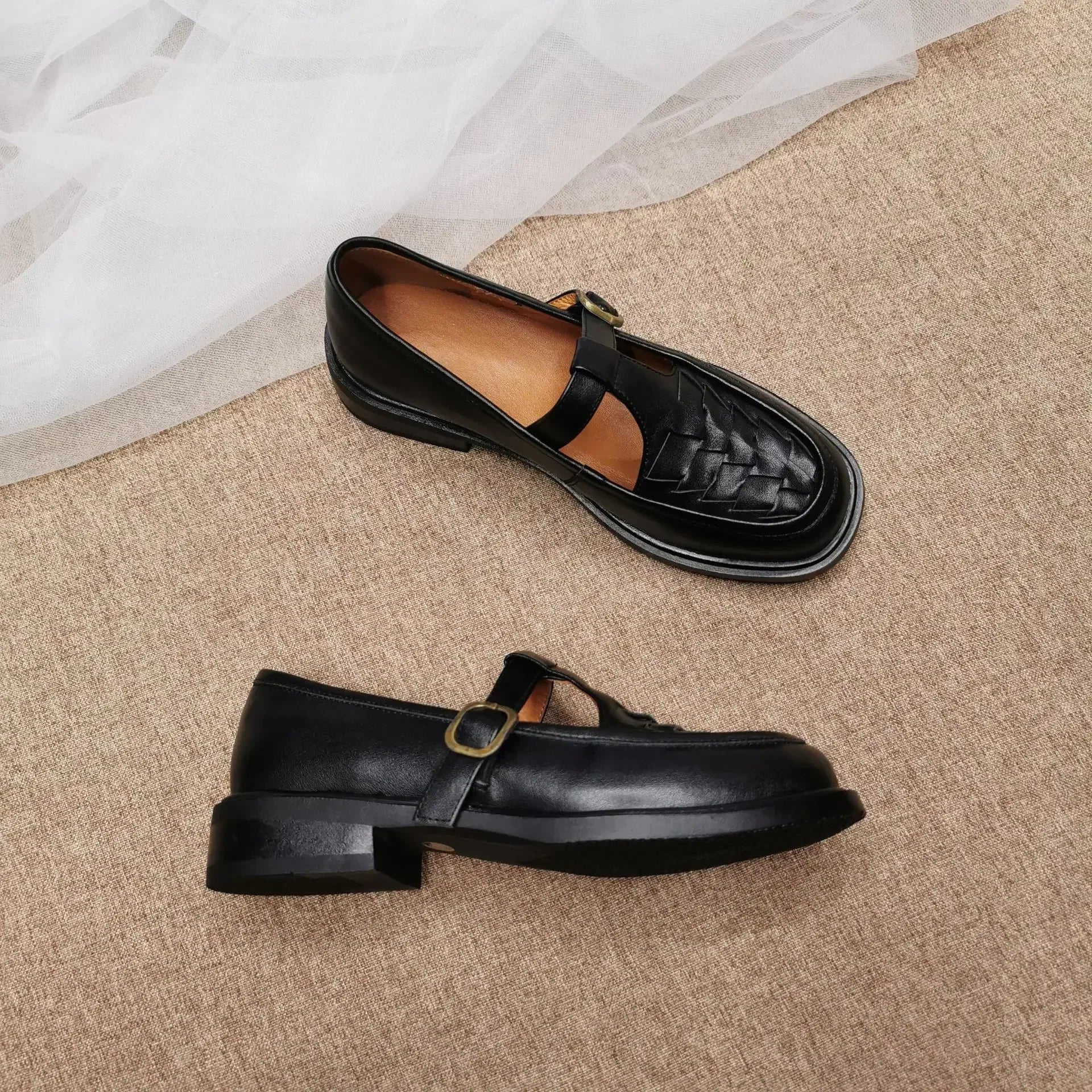 Pilar® | Zapatos Mary Jane ortopédicos de cuero vegano