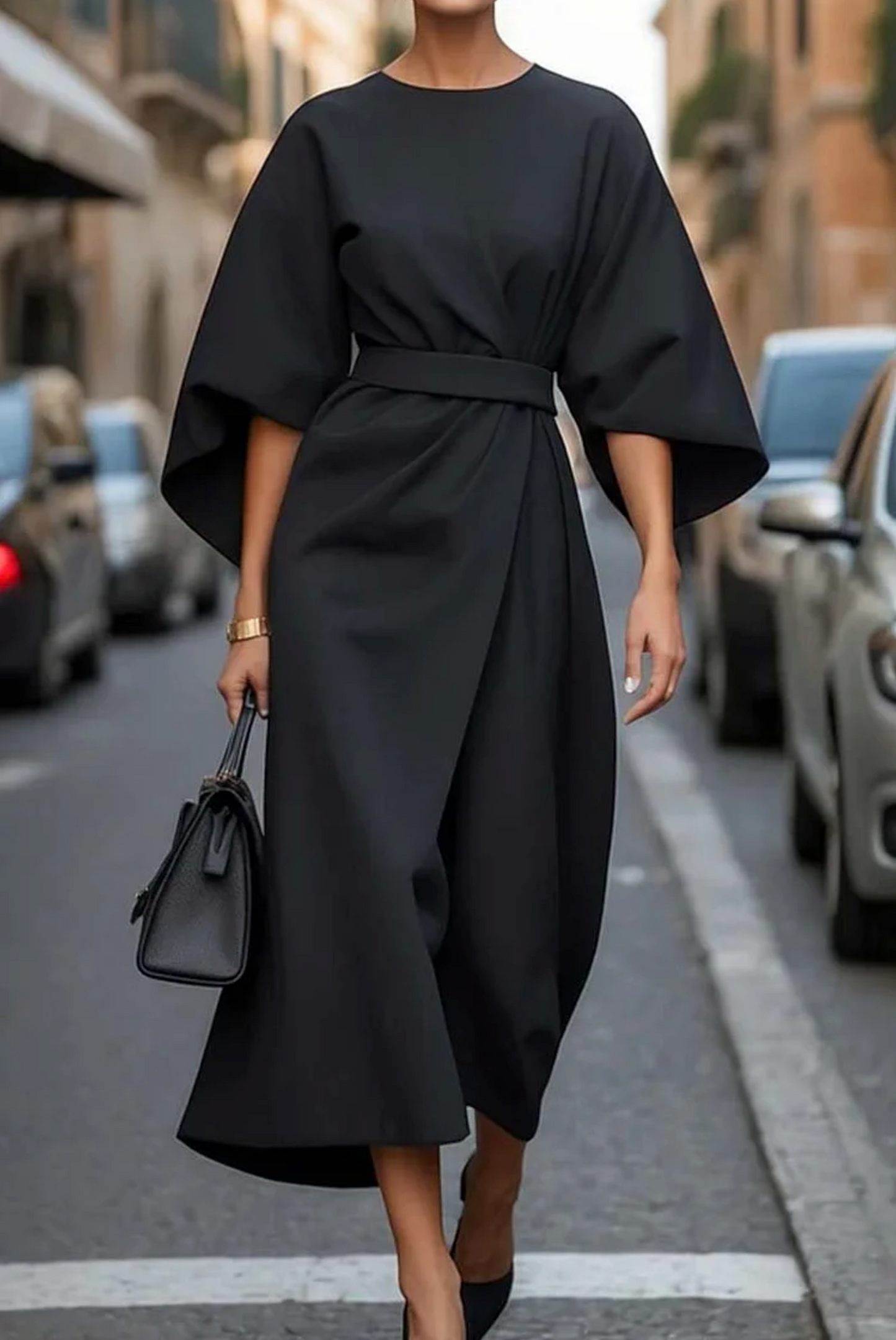 Alyssa | Women Summer Belted Midi Dress