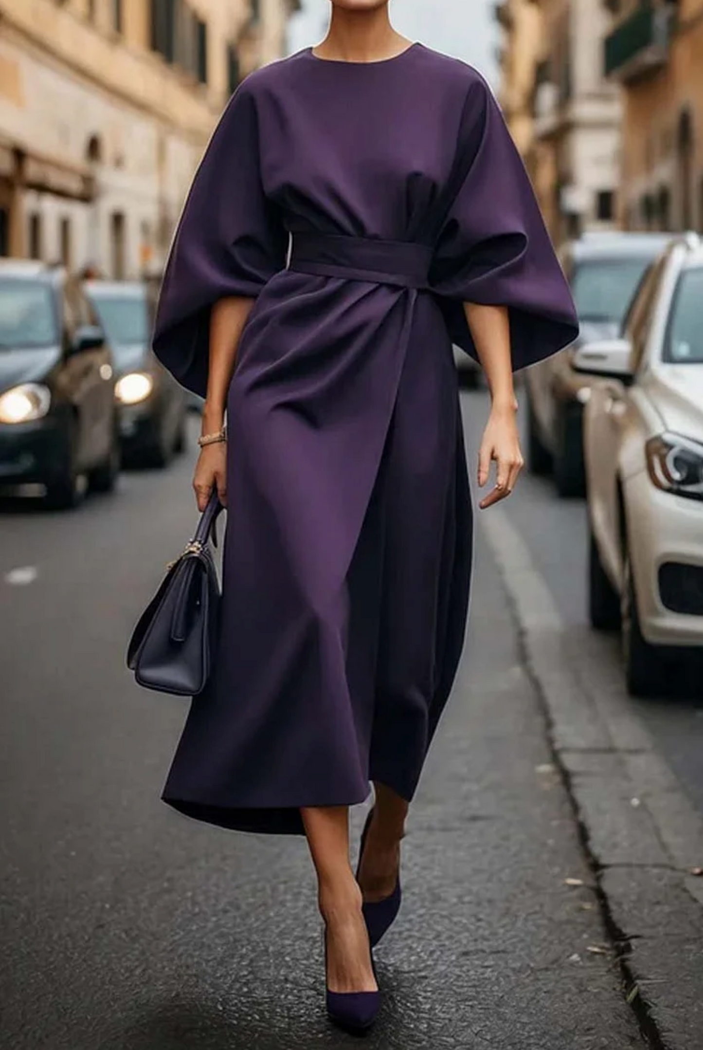 Alyssa | Women Summer Belted Midi Dress
