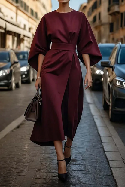 Alyssa | Women Summer Belted Midi Dress