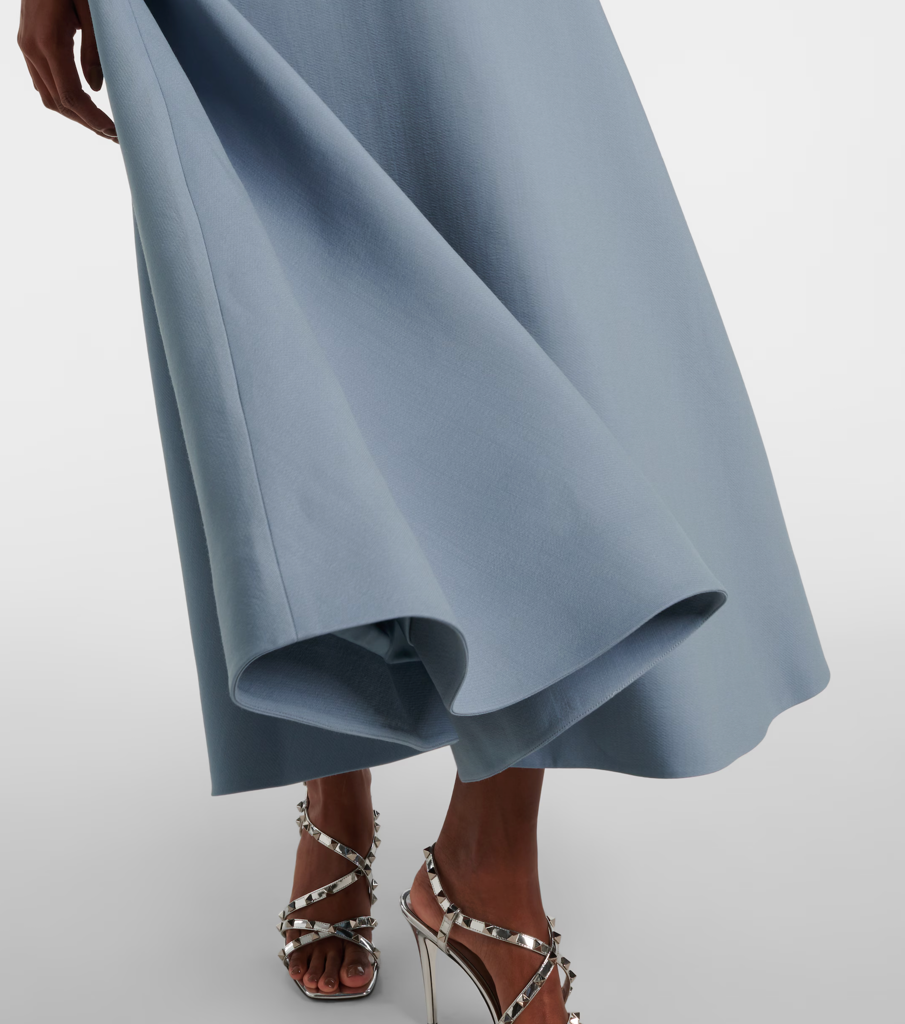 Raffaella™ | Vestido Acampanado con Lazos y Perlas