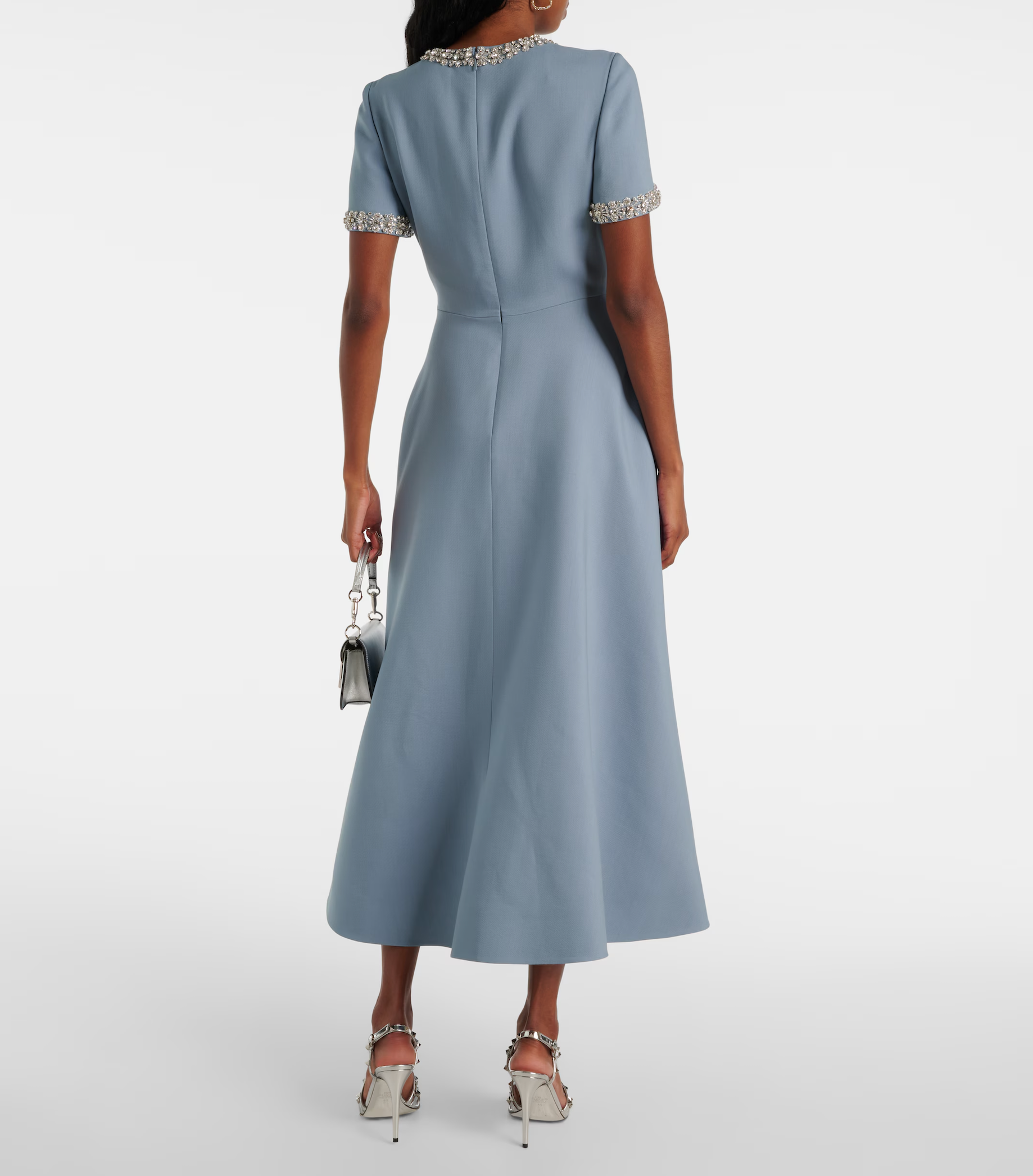 Raffaella™ | Vestido Acampanado con Lazos y Perlas