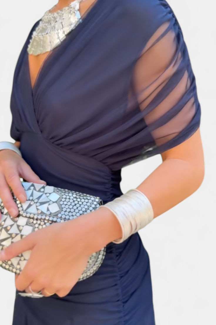 Charlotte | Women’s Off Shoulder Ruched Maxi Dress
