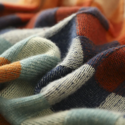 Jane | Colorblock Checkered Sweater