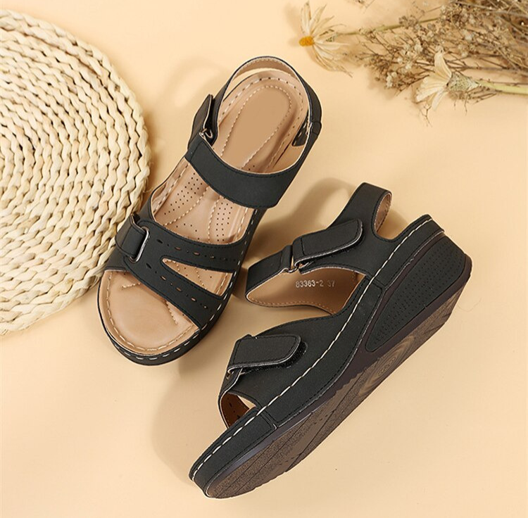 Monika | Womens Orthopedic Strap Platform Sandals
