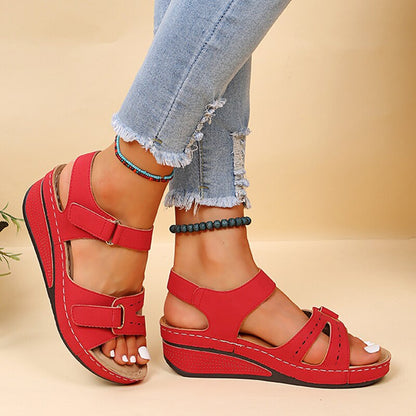 Monika | Womens Orthopedic Strap Platform Sandals