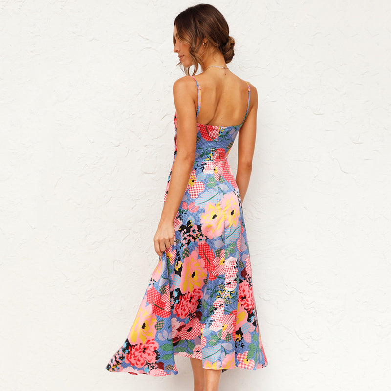 Caroline | Women Wedding Guest Floral Maxi Dress