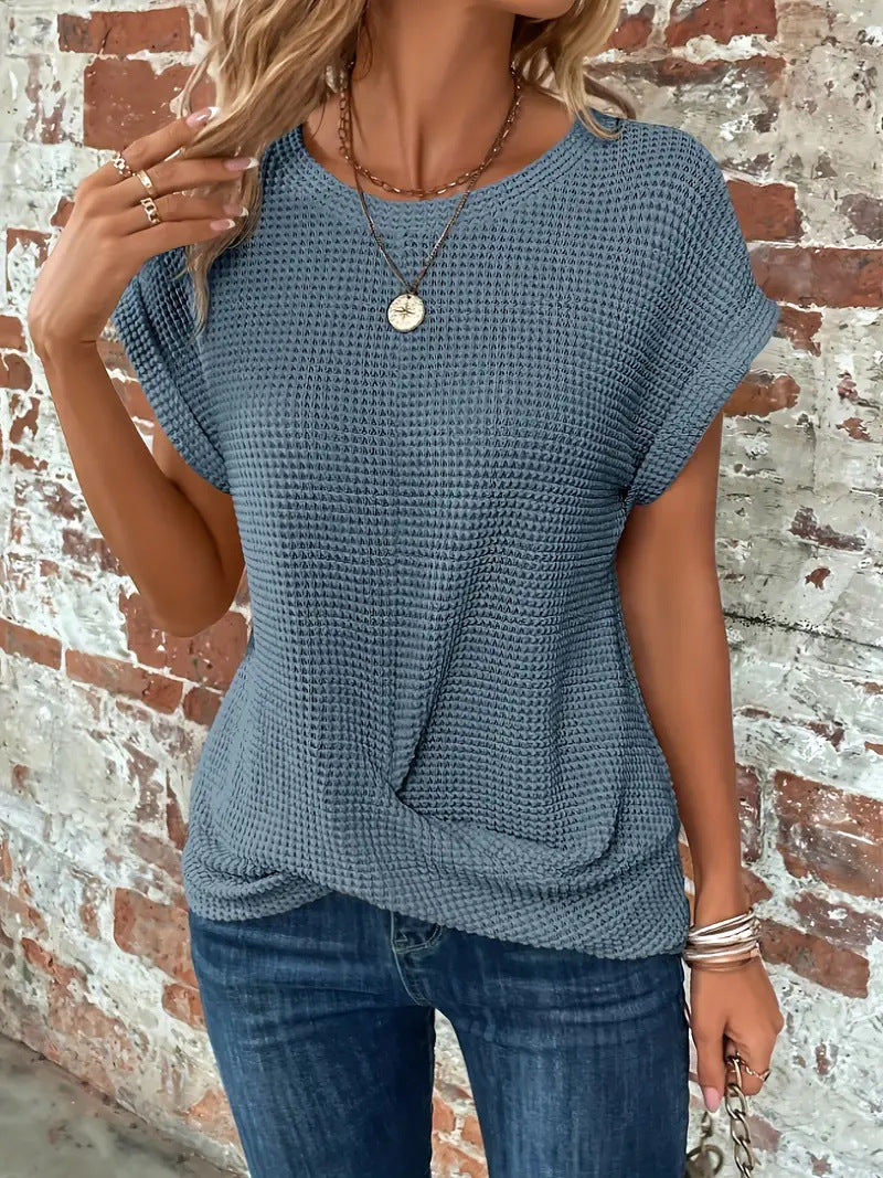 Harlow | Textured Twist Front Top