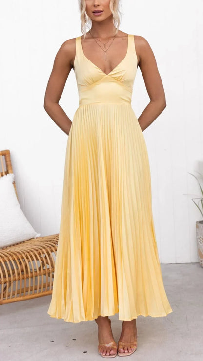 Addison | Women Summer Pleated Maxi Dress
