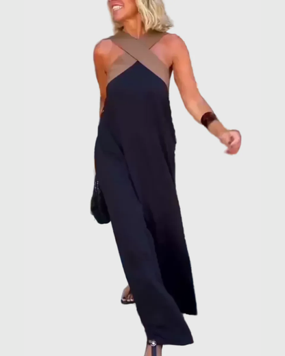 Sienna | Elegant Halter Maxi Dress