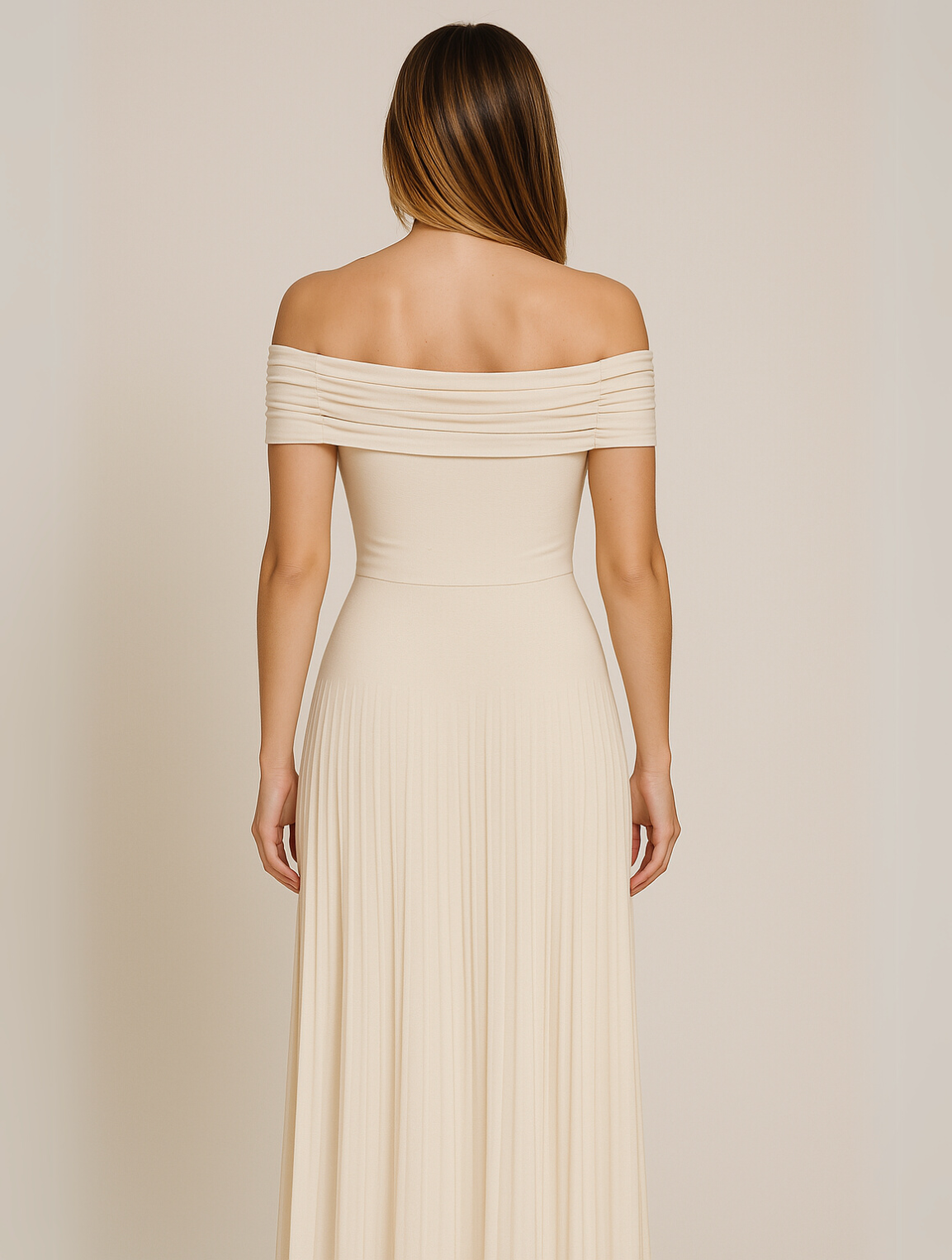 Brooklyn | Women Wedding Guest Pleated Maxi Dress