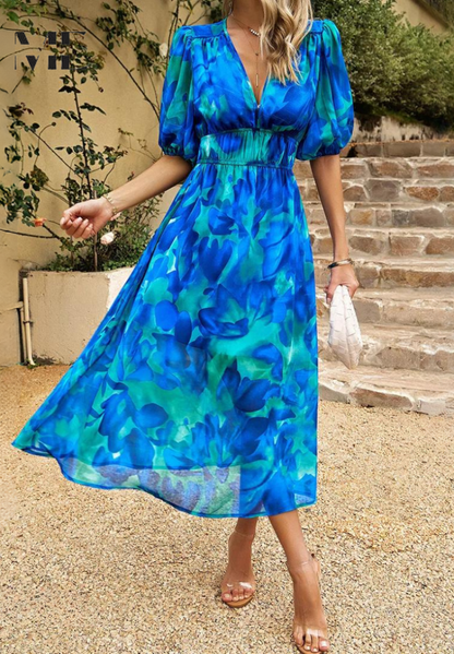 Abigail | Women Summer Floral Midi Dress