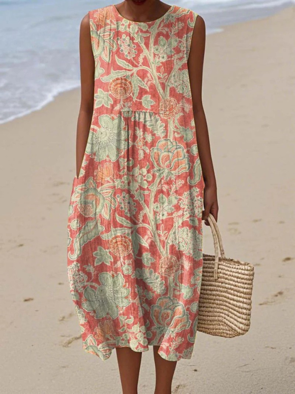 Brigitte | Sleeveless Midi Dress