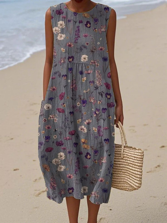 Aliya | Sleeveless Midi Dress