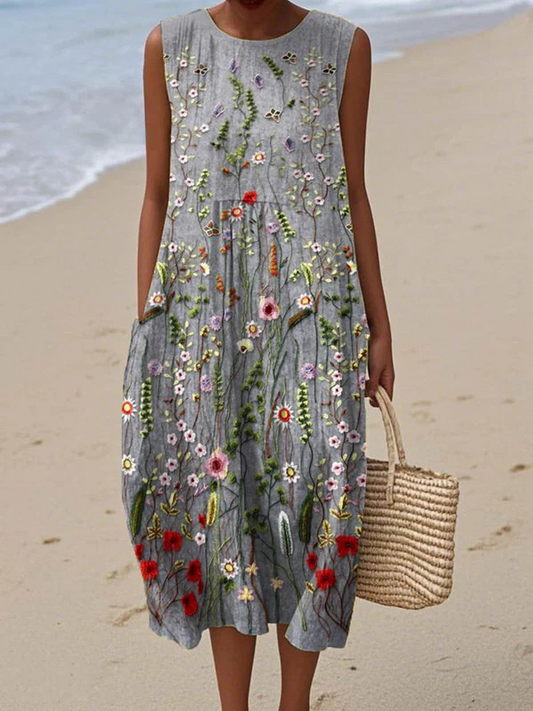 Cora | Sleeveless Midi Dress