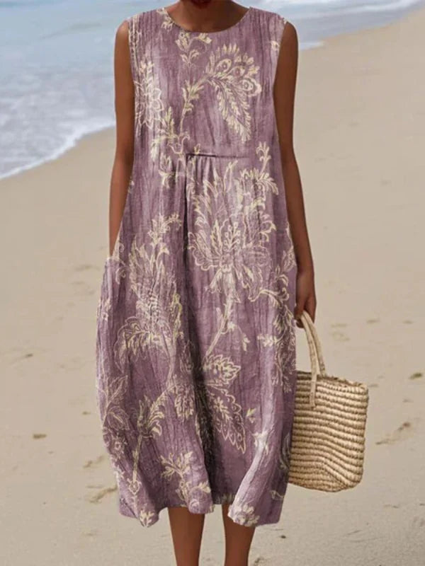 Elaine | Sleeveless Midi Dress