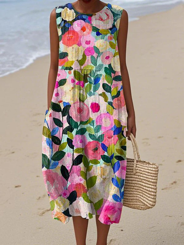 Ella | Sleeveless Midi Dress