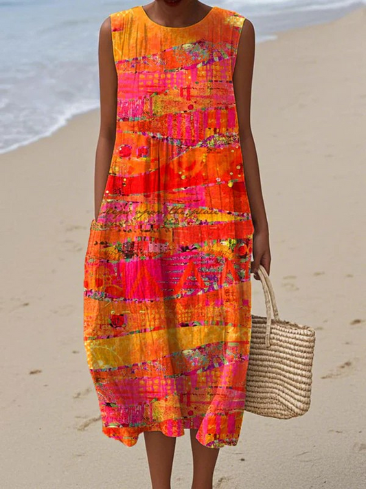 Kaye | Sleeveless Midi Dress