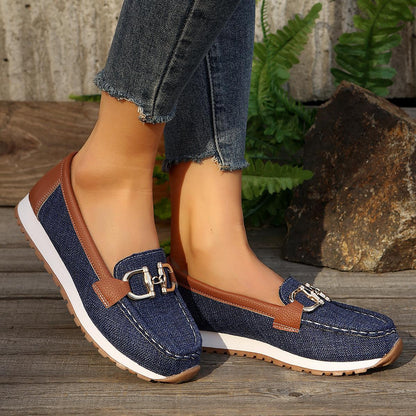 Melinda | Chain Detail Slip-On Loafers