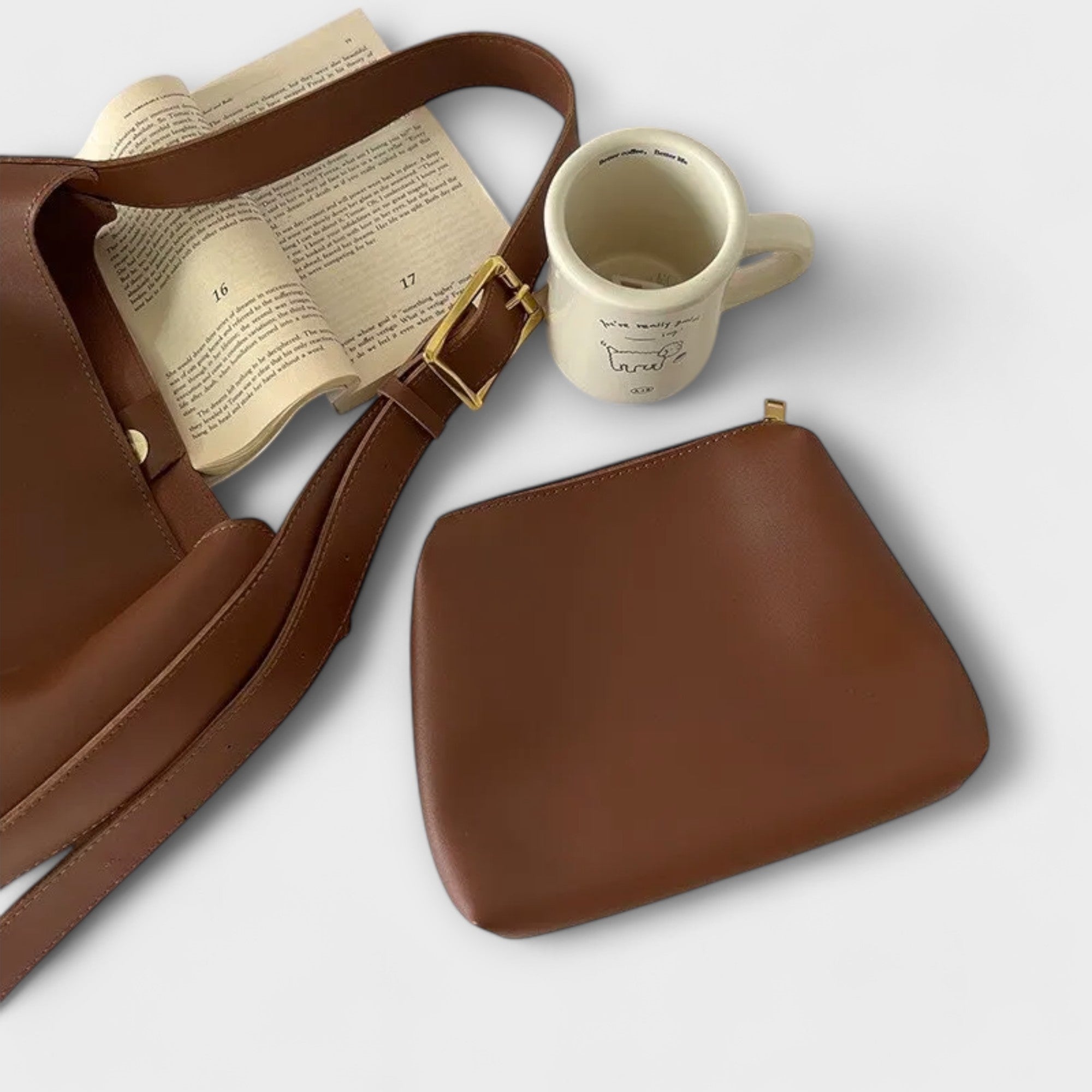 Isidore – Elegante bolsa de hombro de piel