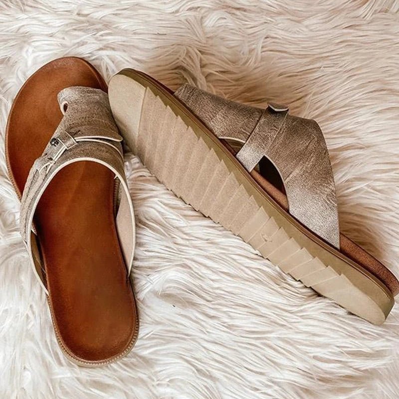 Delaney | Cross Strap Slides