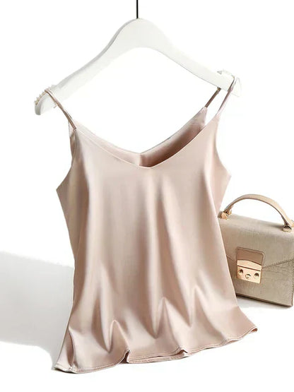 Chic Satin Cami Top for Night Out