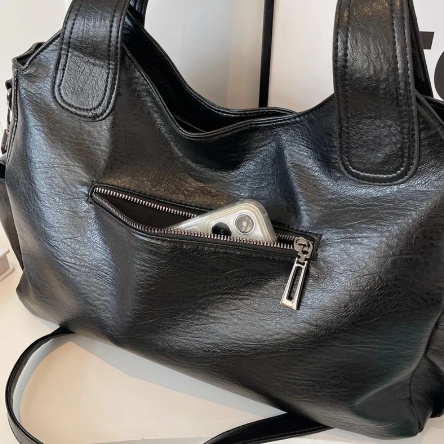 Chic Women's Shoulder Tote Bag with Crossbody Strap