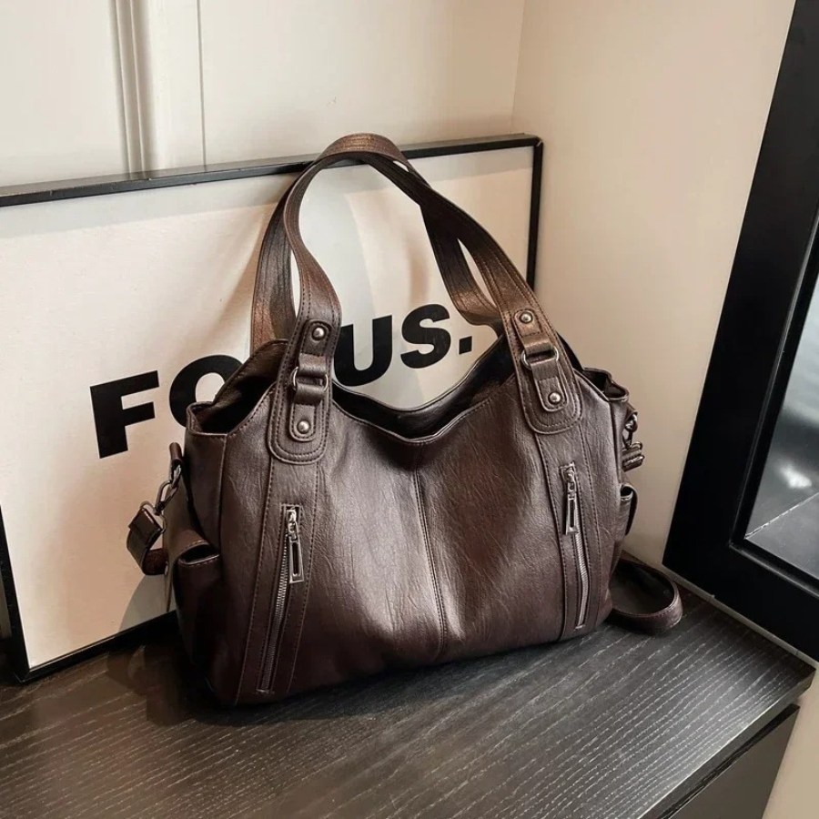 Chic Women's Shoulder Tote Bag with Crossbody Strap