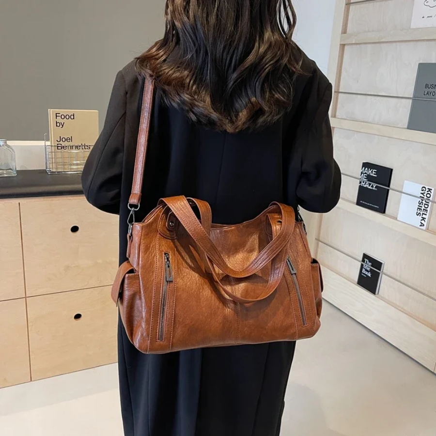 Chic Women's Shoulder Tote Bag with Crossbody Strap