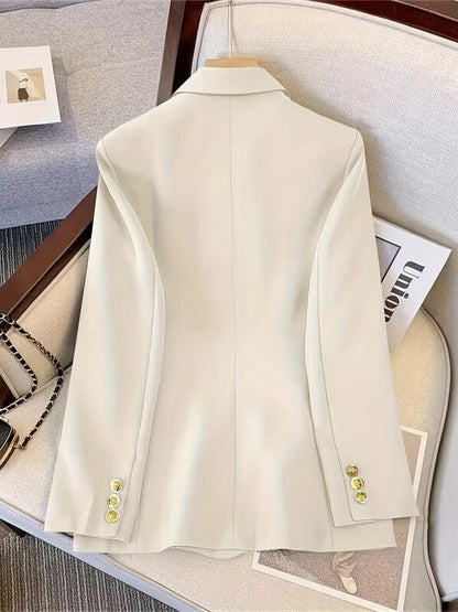 Women's Double-Breasted Blazer for All-Season Events
