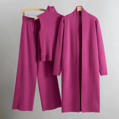 Chic Ribbed Knit Lounge Set for Relaxed Style