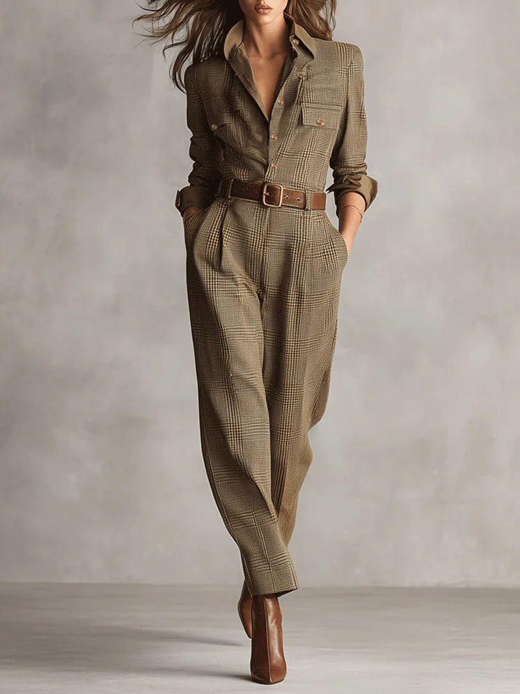 Brielle | Tailored Belted Jumpsuit