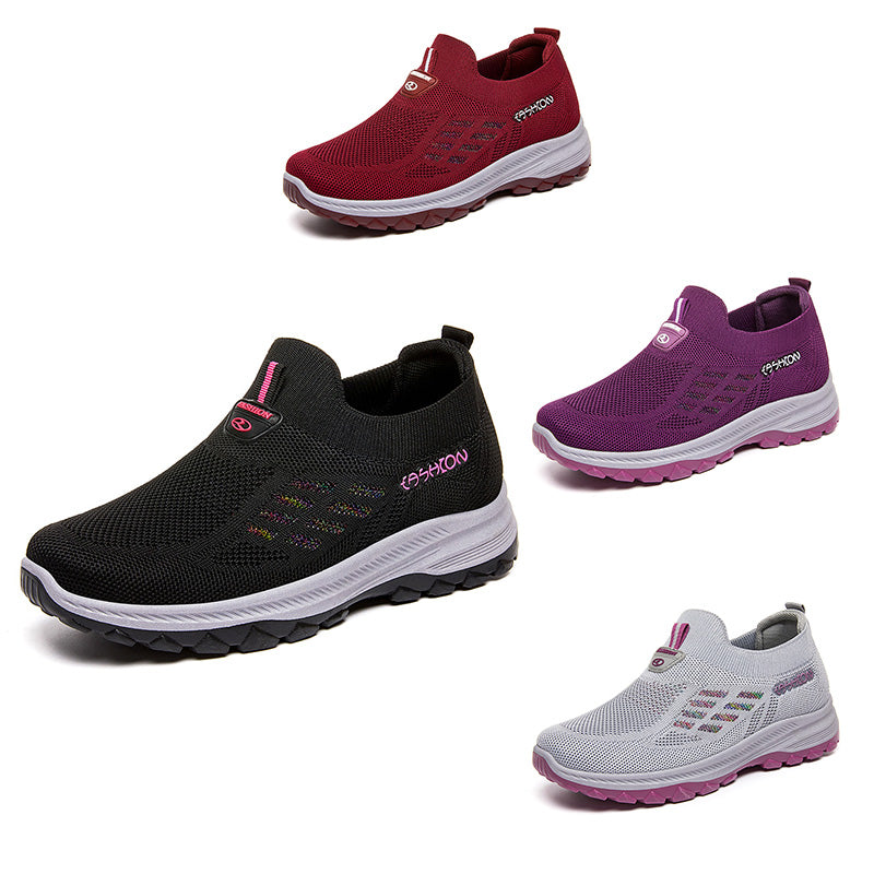 Soleva - Zapatos ortopédicos para caminar con slip-on para damas