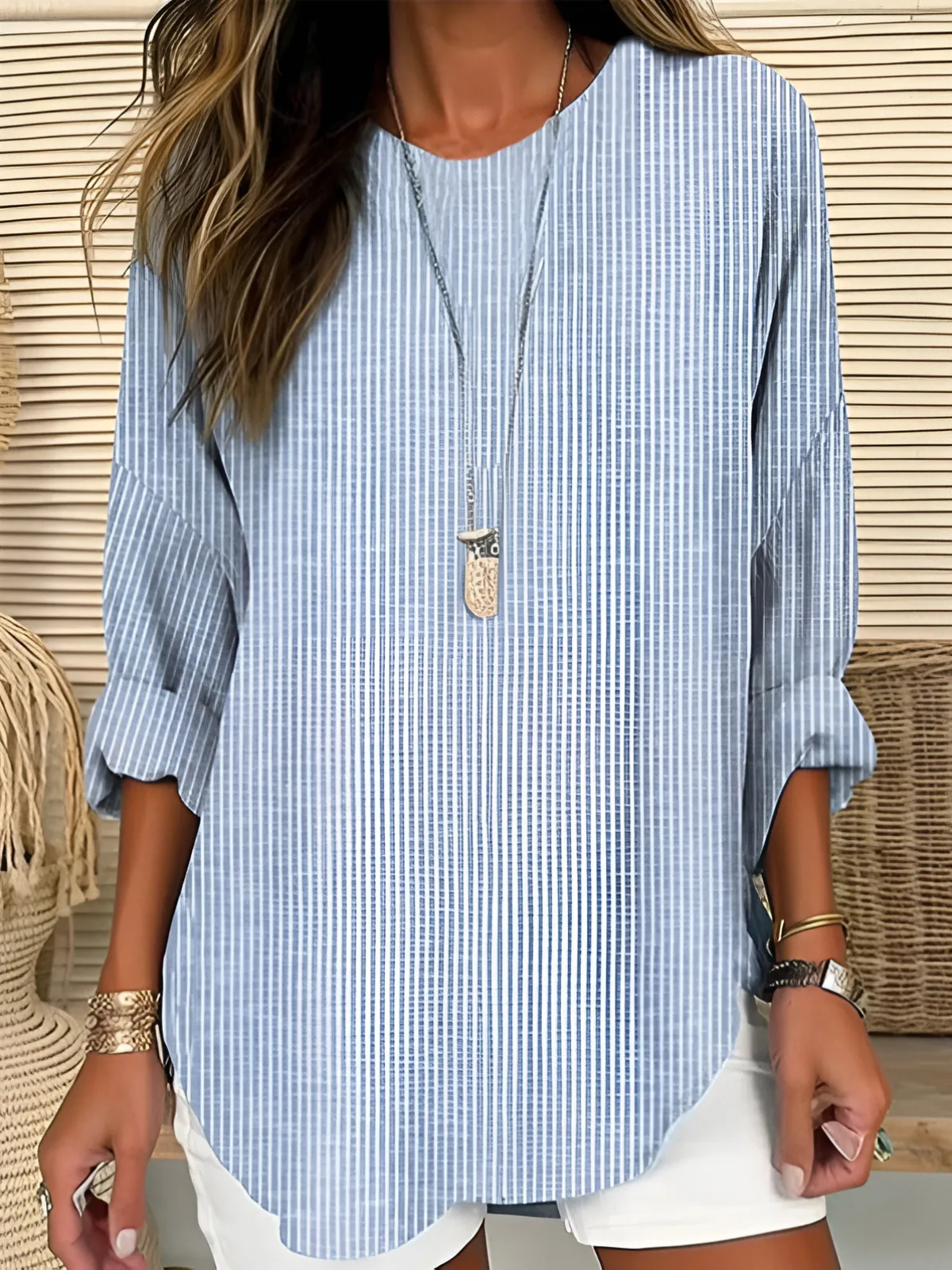 Patrisha | Stripe Relaxed Blouse