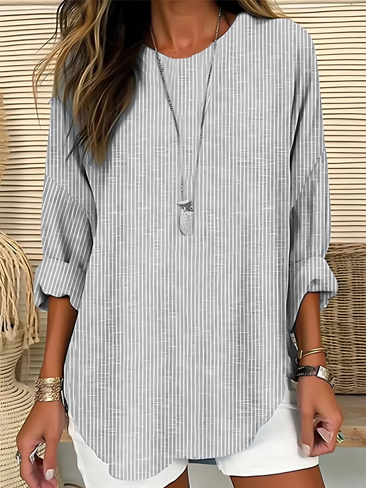 Patrisha | Stripe Relaxed Blouse