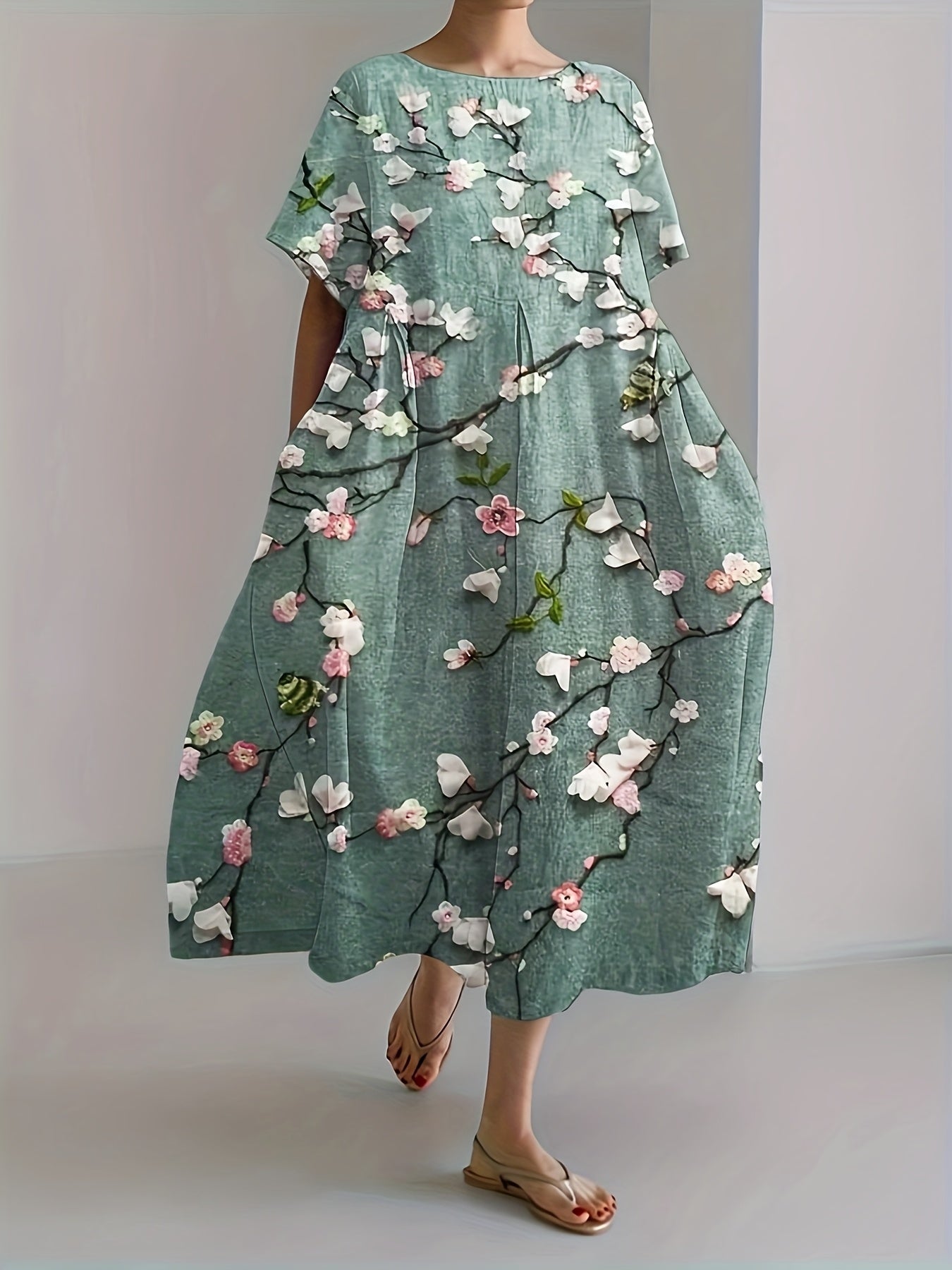 Elena® | Vestido de lino Armonía Primaveral