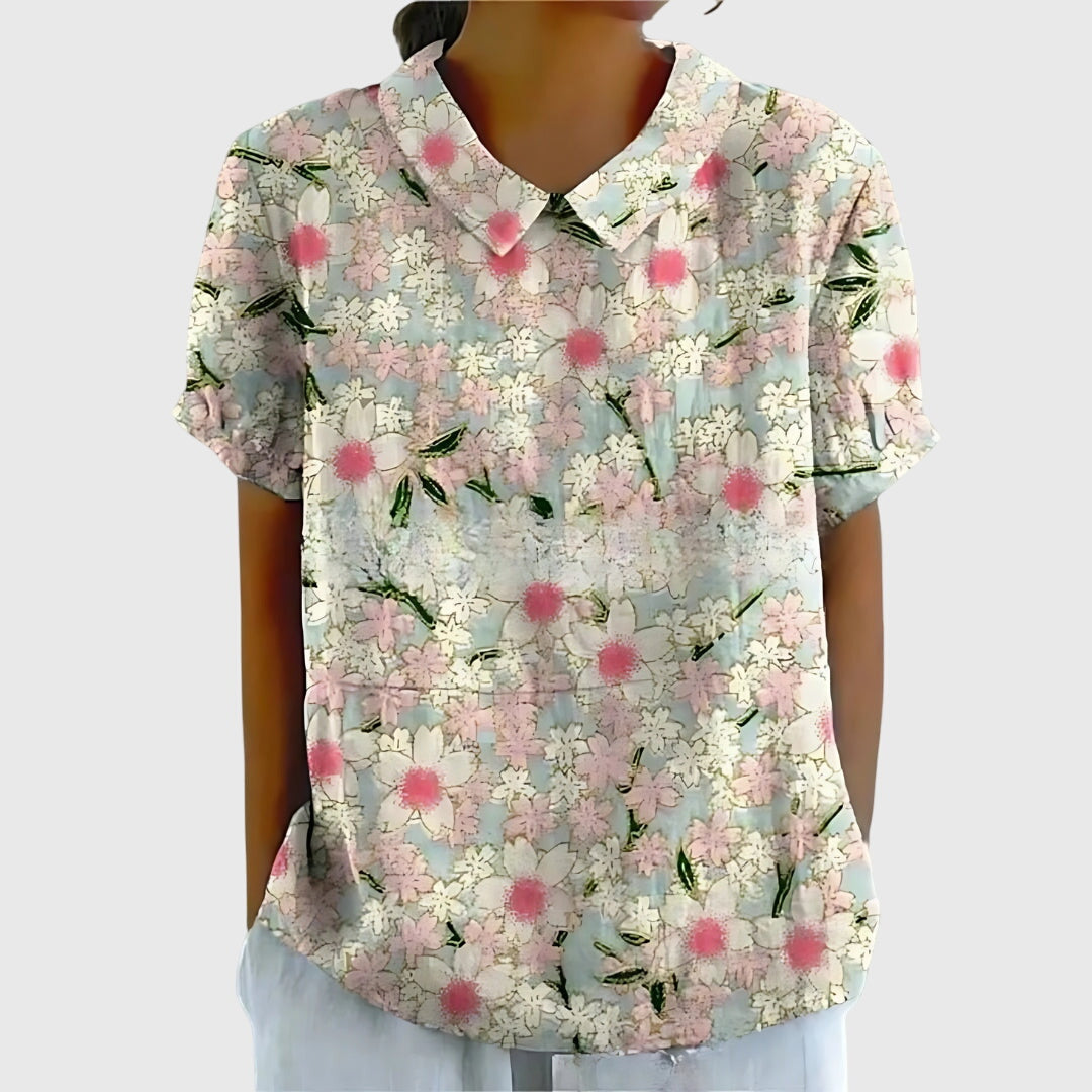 Jenna | Floral Collar Blouse