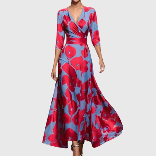 Brooklyn | Women’s Floral V Neck Maxi Dress
