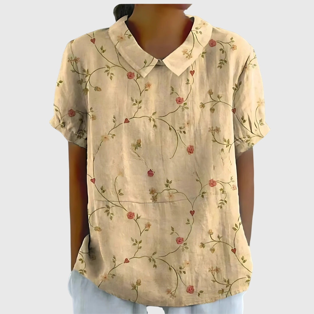 Jenna | Floral Collar Blouse