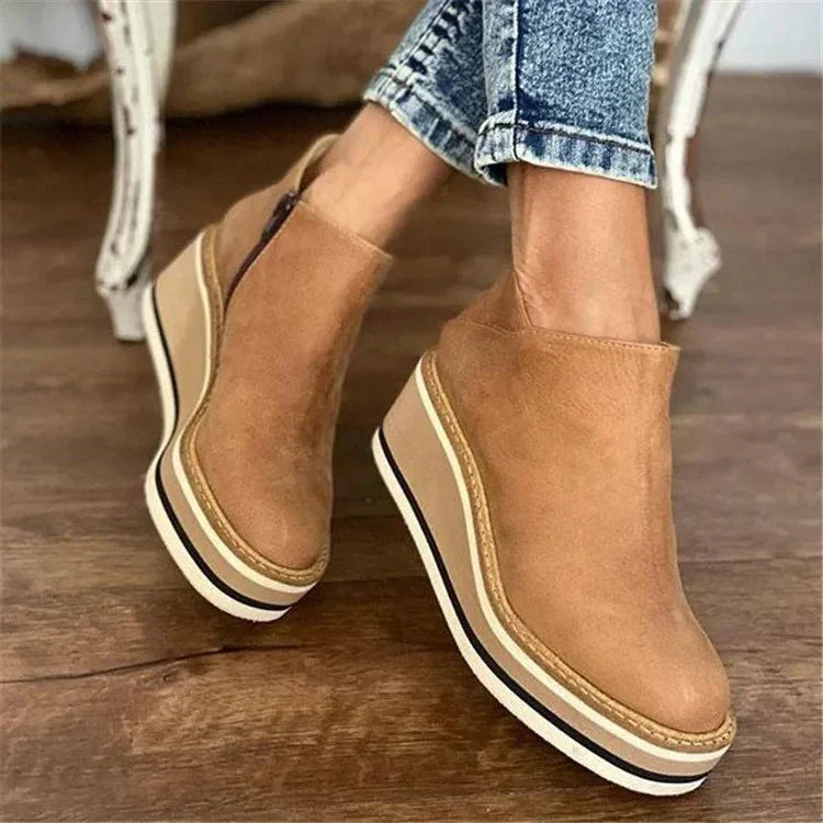 Rose | Platform Slip-On Boots