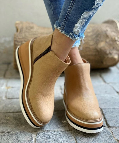 Rose | Platform Slip-On Boots