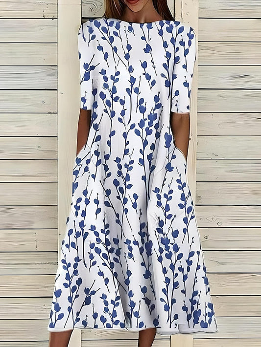Nina | Printed Midi Dress