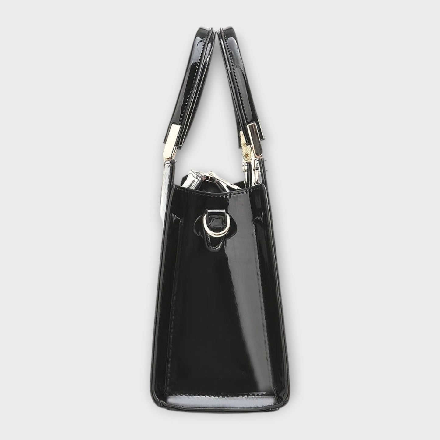 Glossy Crocodile Pattern Handbag for Chic Occasions