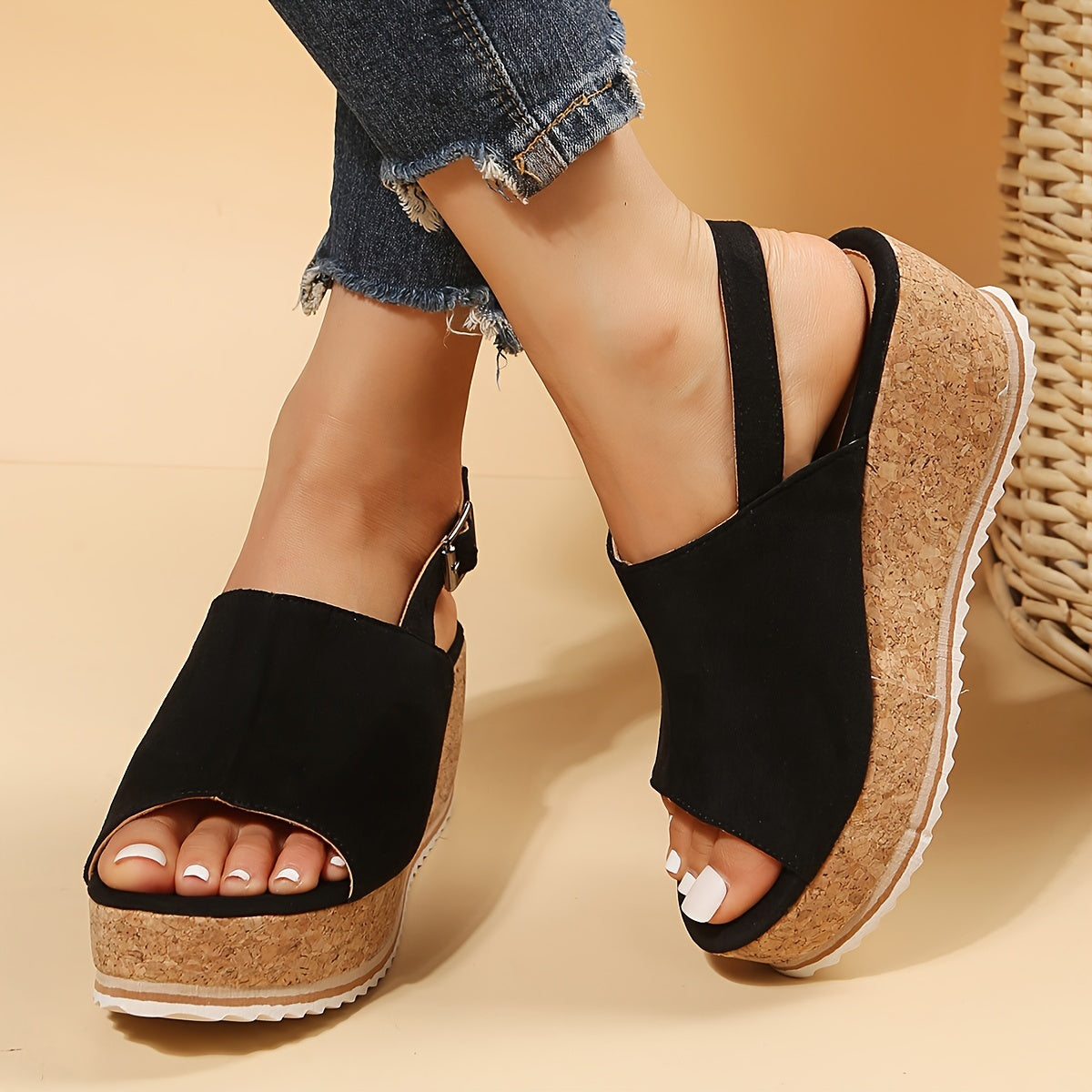 Sandalias de cuña Savanna Slingback