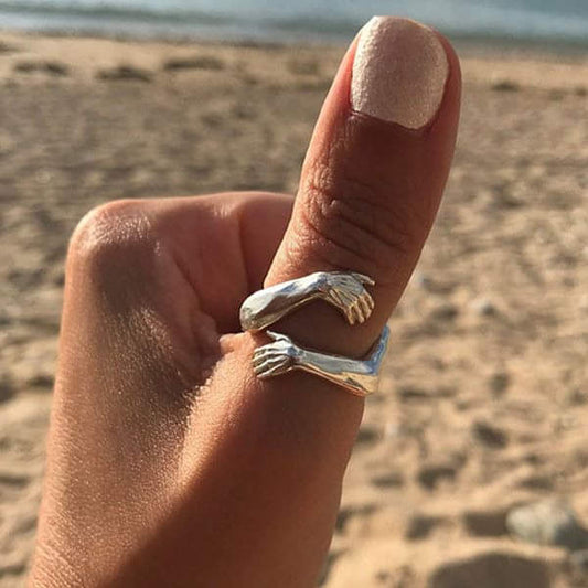 Adjustable Silver Embrace Band