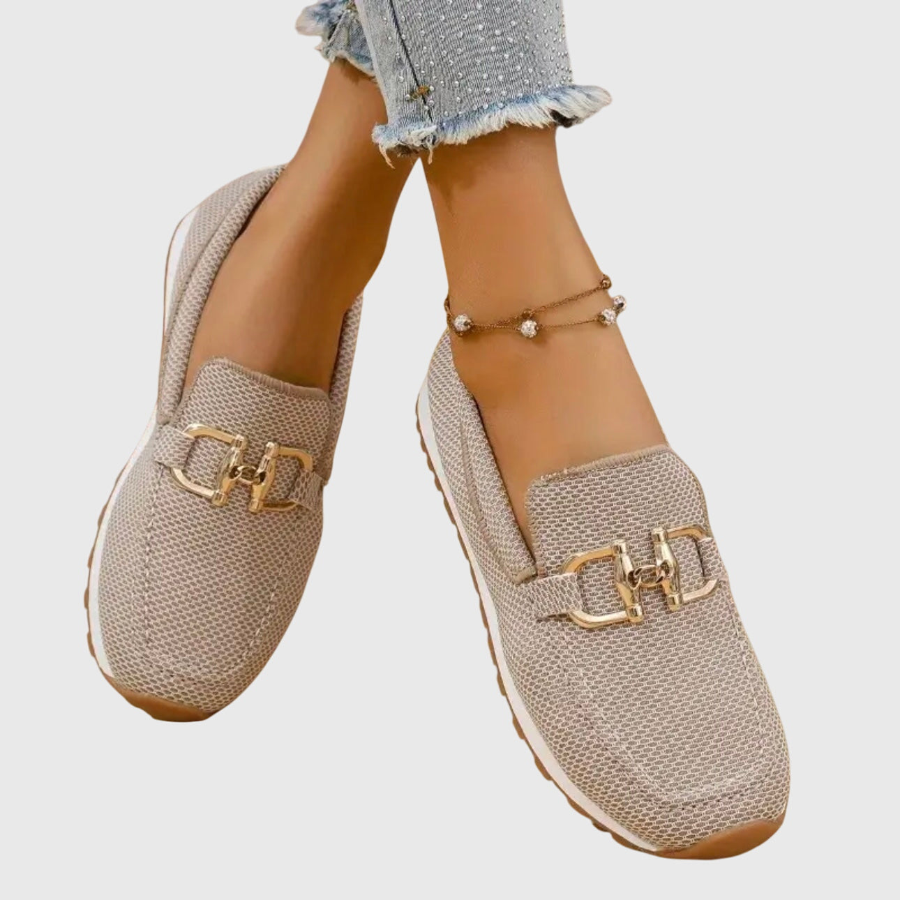 Diana | Chain Detail Slip-On Loafers