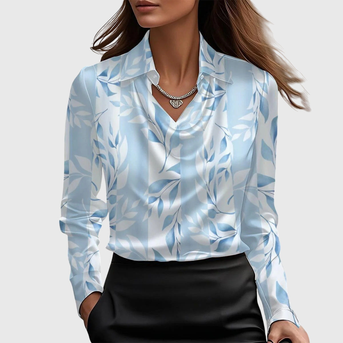 Vivienne | Drape Neck Top