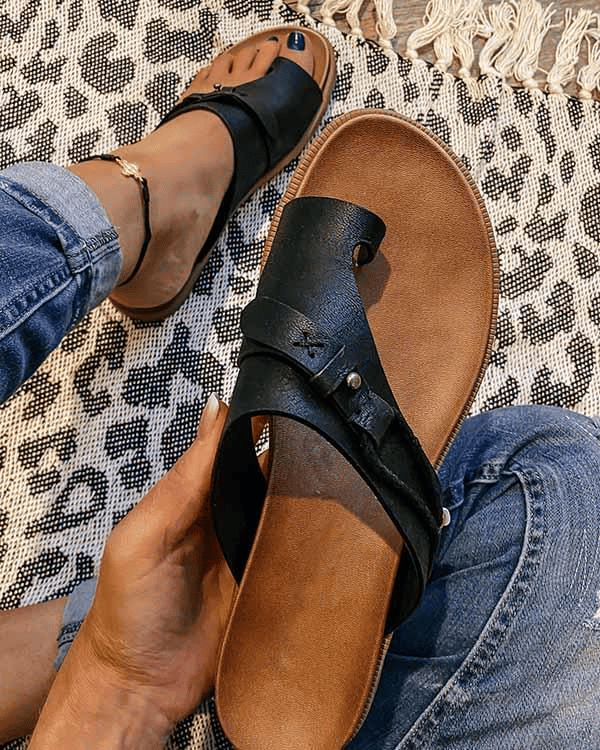 Delaney | Cross Strap Slides