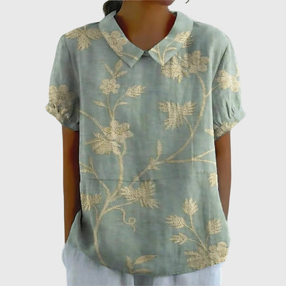 Jenna | Floral Collar Blouse