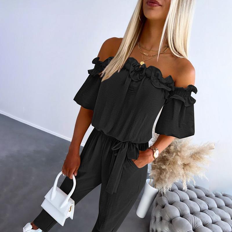 Bianca | Ruffle Off-Shoulder Jumpsuit